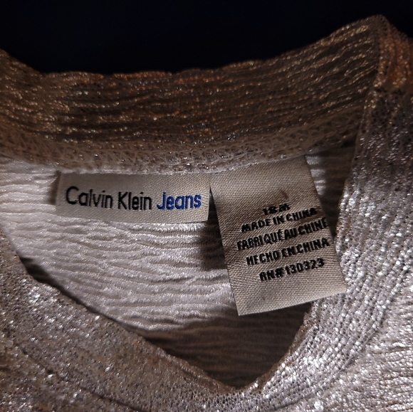 Calvin Klein dress with polka dot skirt - Picture 2 of 2